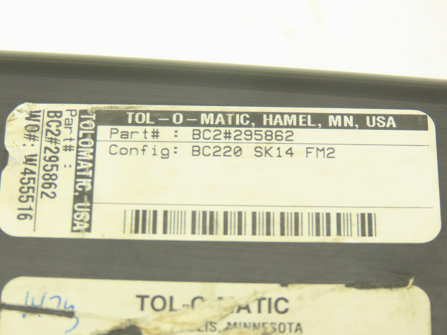 Tol-O-Matic Rodless Cylinder Slide Bearing 15" Stroke