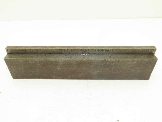 Press Brake Blank Die 14"L x 2-5/8"H x 2"W x 1/2" Tang