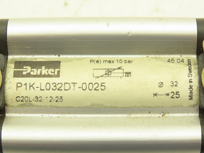 Parker P1K-L032DT-0025 Pneumatic Air Cylinder 32mm Bore 25mm Stroke