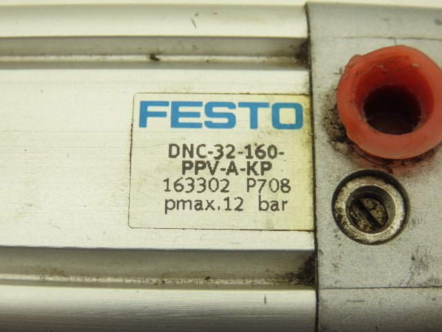 Festo Pneumatic Air Cylinder 32mm Bore 160mm Stroke 145psi w/Brake Lot of 2