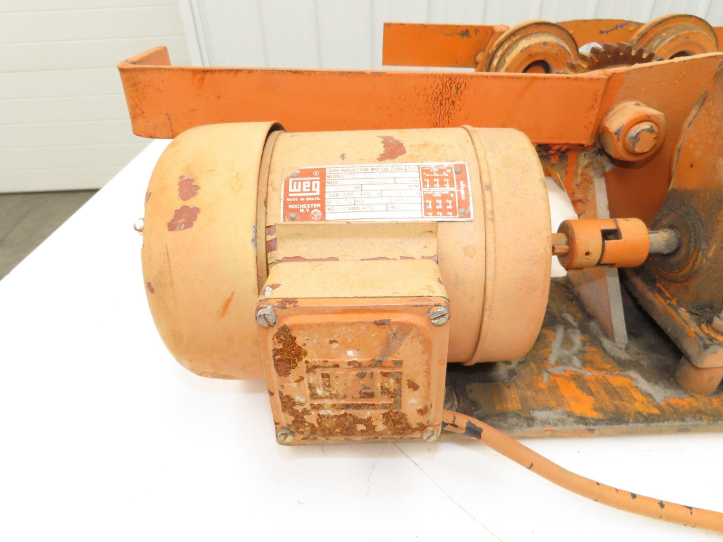 Bridge Crane Hoist Trolley Drive 60 FPM 208-230/460V 3PH  *READ*