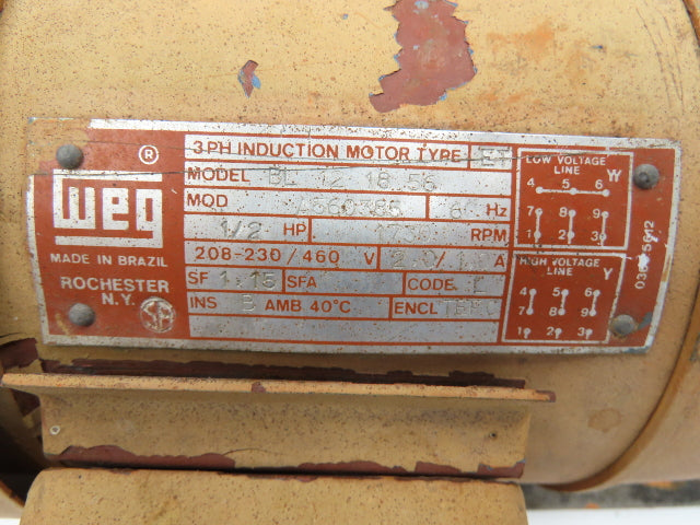 Bridge Crane Hoist Trolley Drive 60 FPM 208-230/460V 3PH  *READ*