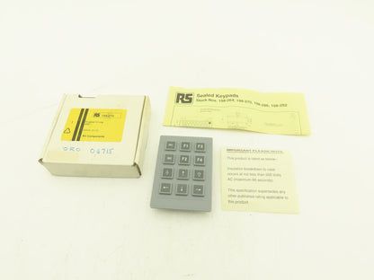 RS Components 198-270 Keypad 12 Button Replaceable Caps