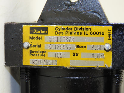 Parker Hydraulic Cylinder 2.5" Bore 4.875" Stroke Clevis Mount