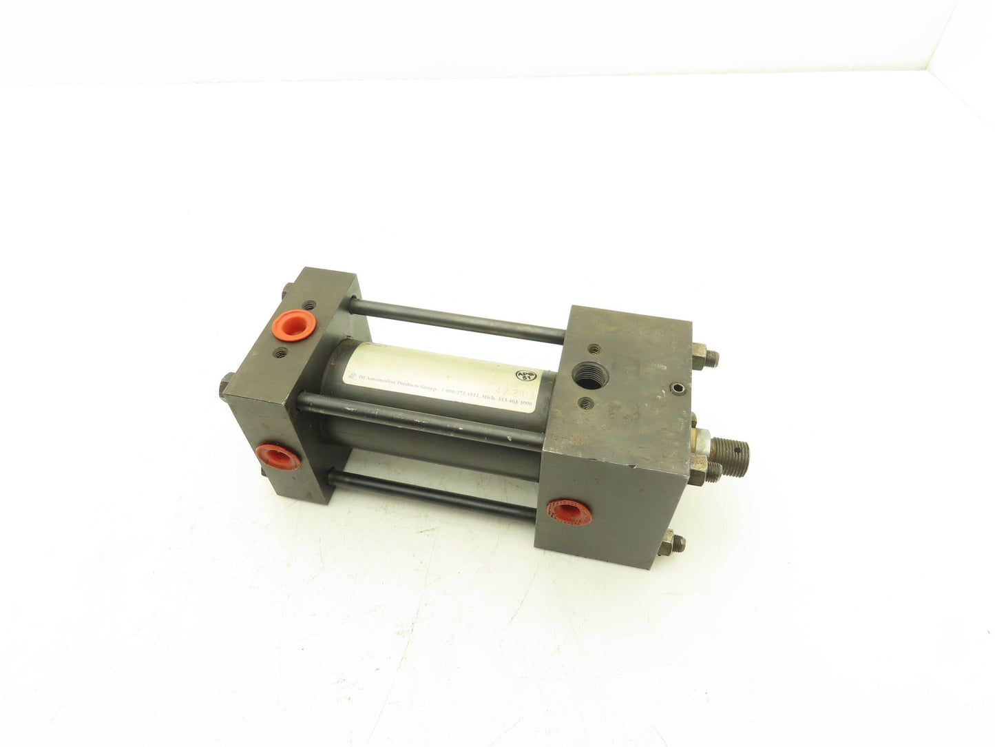 ISI W812-H-2A-M-F-W-H-P1-180 DEG-4 Hydraulic Power Clamp Cylinder 4" Stroke