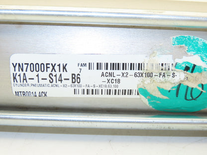 SMC ACNL-X2-63x100-FA-S-XC18 Pneumatic Air Cylinder 63mm Bore 100mm Stroke