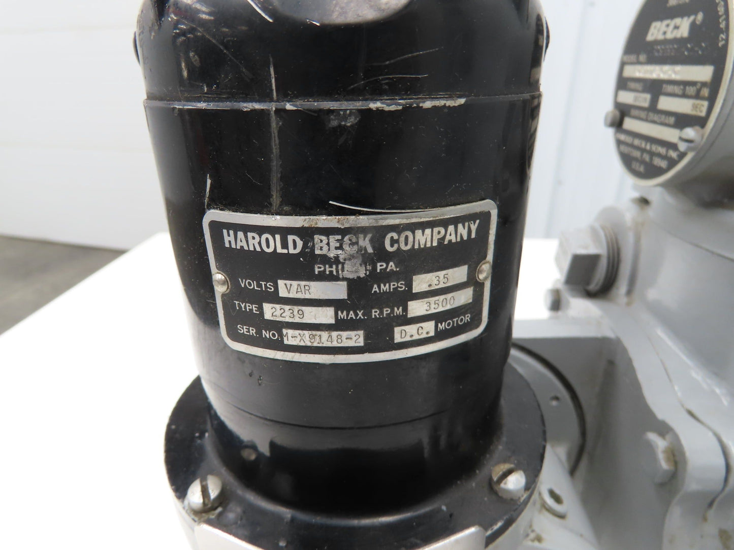 Beck R051176-01-01 Electric Rotary Valve Actuator Damper Drive 330° 3-10 Second