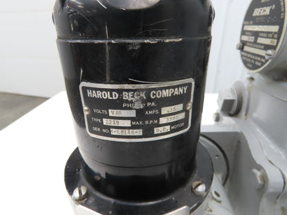 Beck R051176-01-01 Electric Rotary Valve Actuator Damper Drive 330° 3-10 Second
