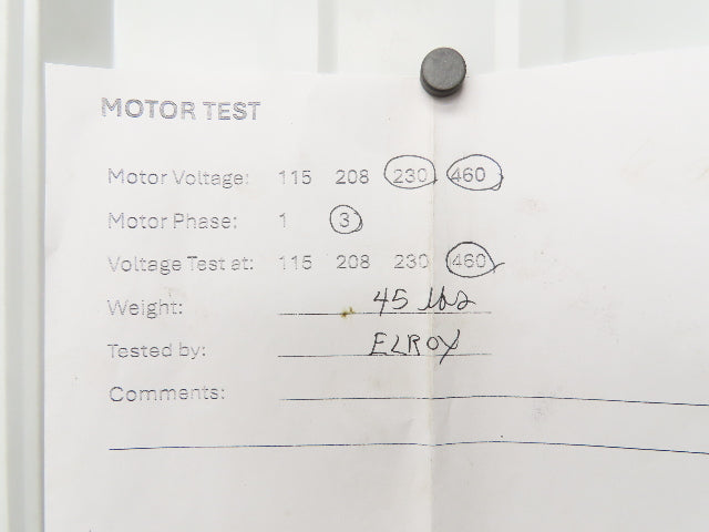 General Electric 5KS49ZG8012 AC Motor 1Hp 1140rpm 230/460V 3Ph 145T TEFC