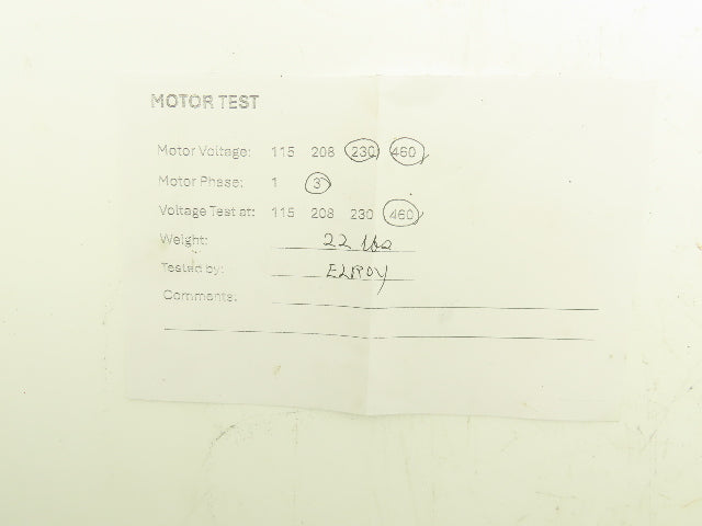 Leeson C6T17NC219A Quipp AC Motor 1/2Hp 1725rpm 230/460V 3Ph 56C TENV
