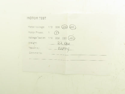 Leeson C6T17NC219A Quipp AC Motor 1/2Hp 1725rpm 230/460V 3Ph 56C TENV