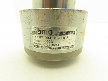 Kamo Kamoseiko BR100SH-20G-S032 Ball-type Gearbox 20:1 Inline Reducer