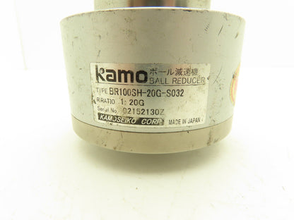Kamo Kamoseiko BR100SH-20G-S032 Ball-type Gearbox 20:1 Inline Reducer