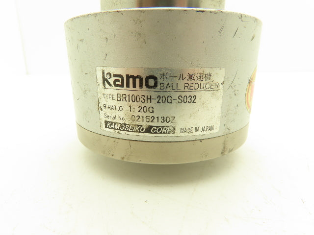 Kamo Kamoseiko BR100SH-20G-S032 Ball-type Gearbox 20:1 Inline Reducer