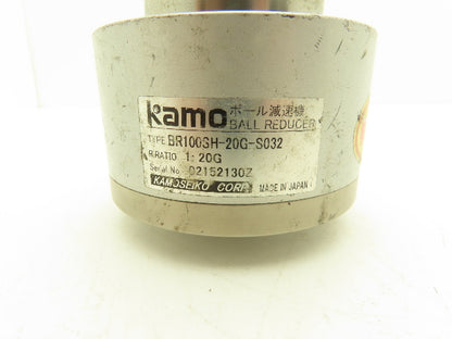 Kamo Kamoseiko BR100SH-20G-S032 Ball-type Gearbox 20:1 Inline Reducer