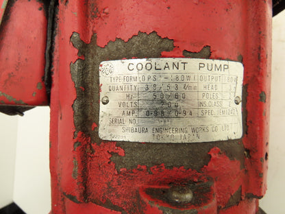 Shibaura Engineering Works OPS-180W1 Cast Immersion Pump 1.4gpm 1/4Hp 200V 1PH