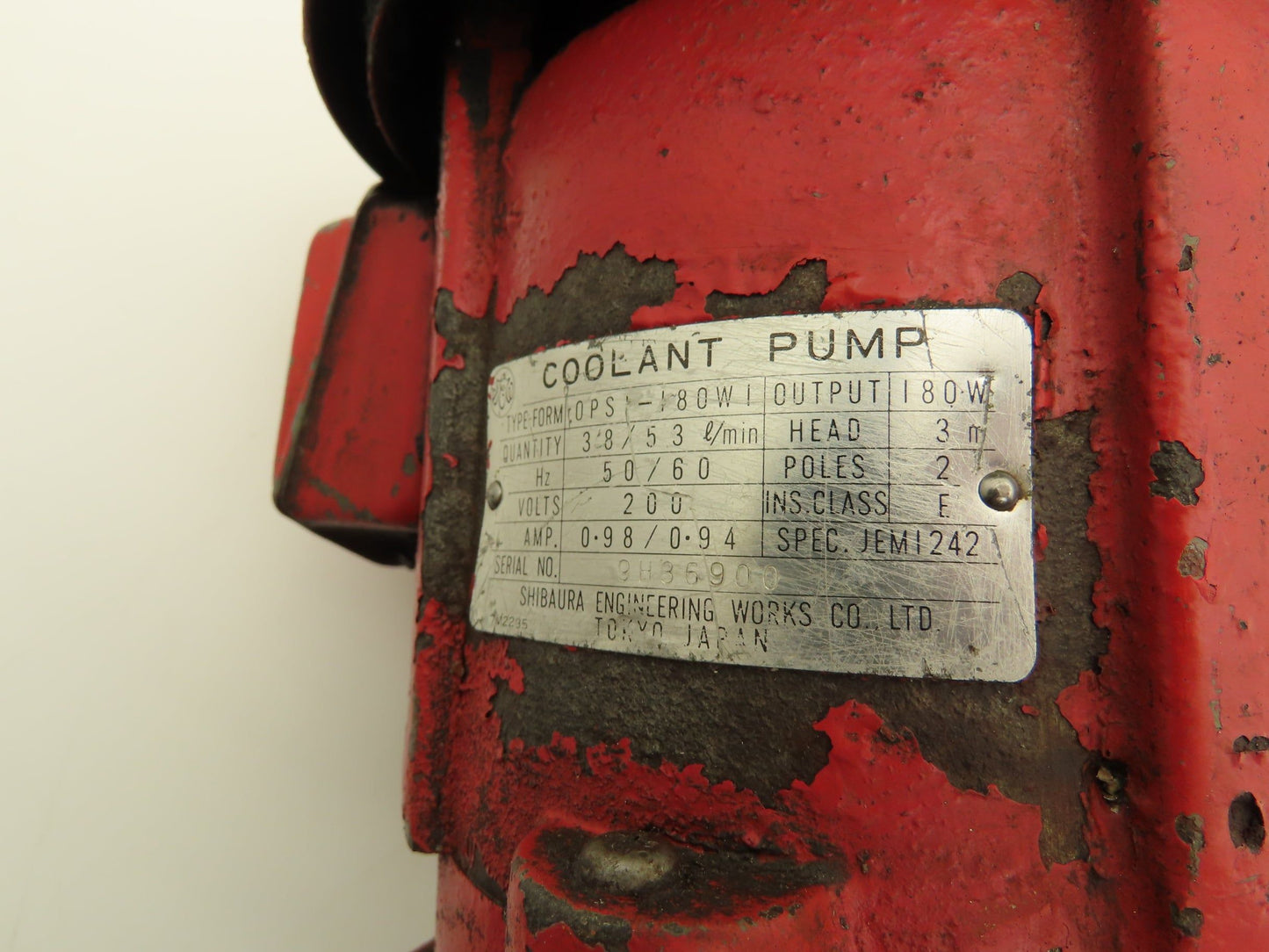 Shibaura Engineering Works OPS-180W1 Cast Immersion Pump 1.4gpm 1/4Hp 200V 1PH