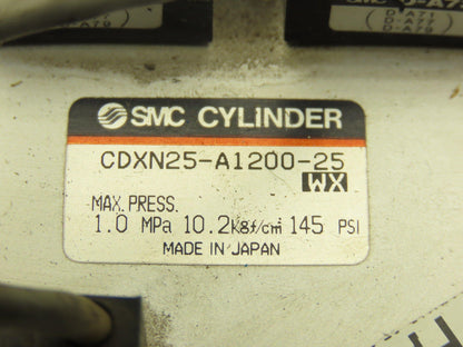 SMC CDXN25-A1200-25 Pneumatic Guided Air Cylinder Actuator Slide 25mm Stroke