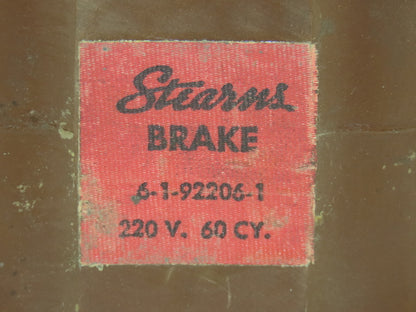 Stearns Brake Coil 220VAC 1Ph