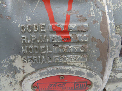 Thor Stewart-Warner 11637A Industrial Pneumatic Drill Unit Vintage