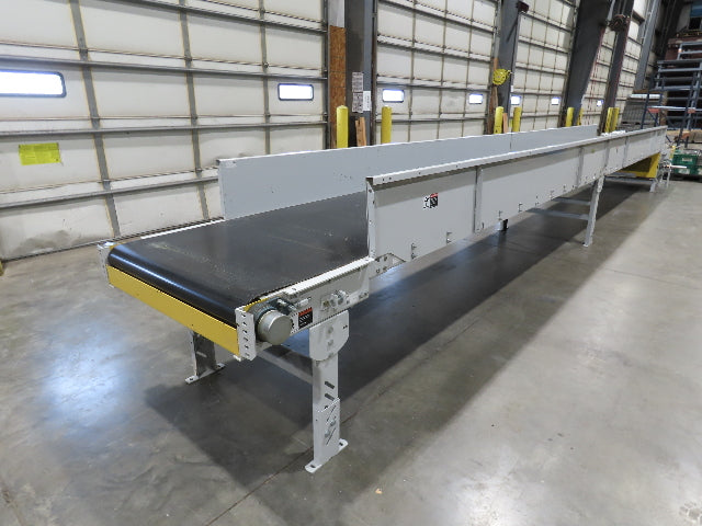 Hytrol BPC 37"x 30' Slider Bed Conveyor 36" Parcel Belt  *No Drive*