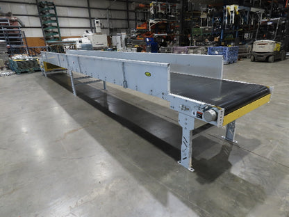 Hytrol BPC 37"x 30' Slider Bed Conveyor 36" Parcel Belt  *No Drive*