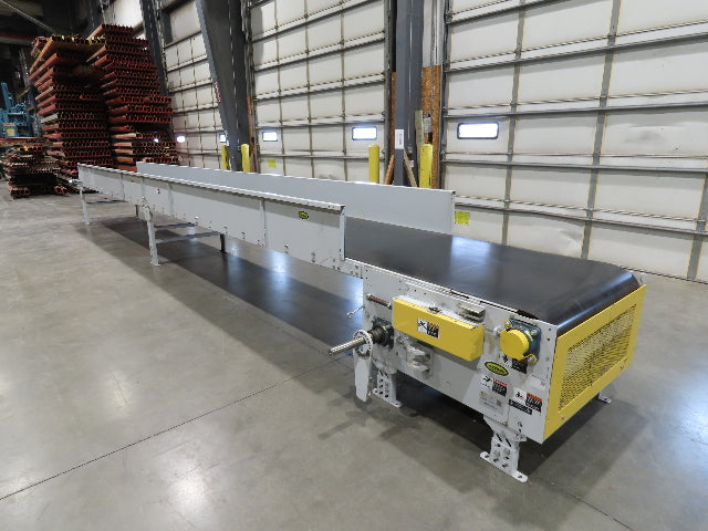 Hytrol BPC 37"x 30' Slider Bed Conveyor 36" Parcel Belt  *No Drive*