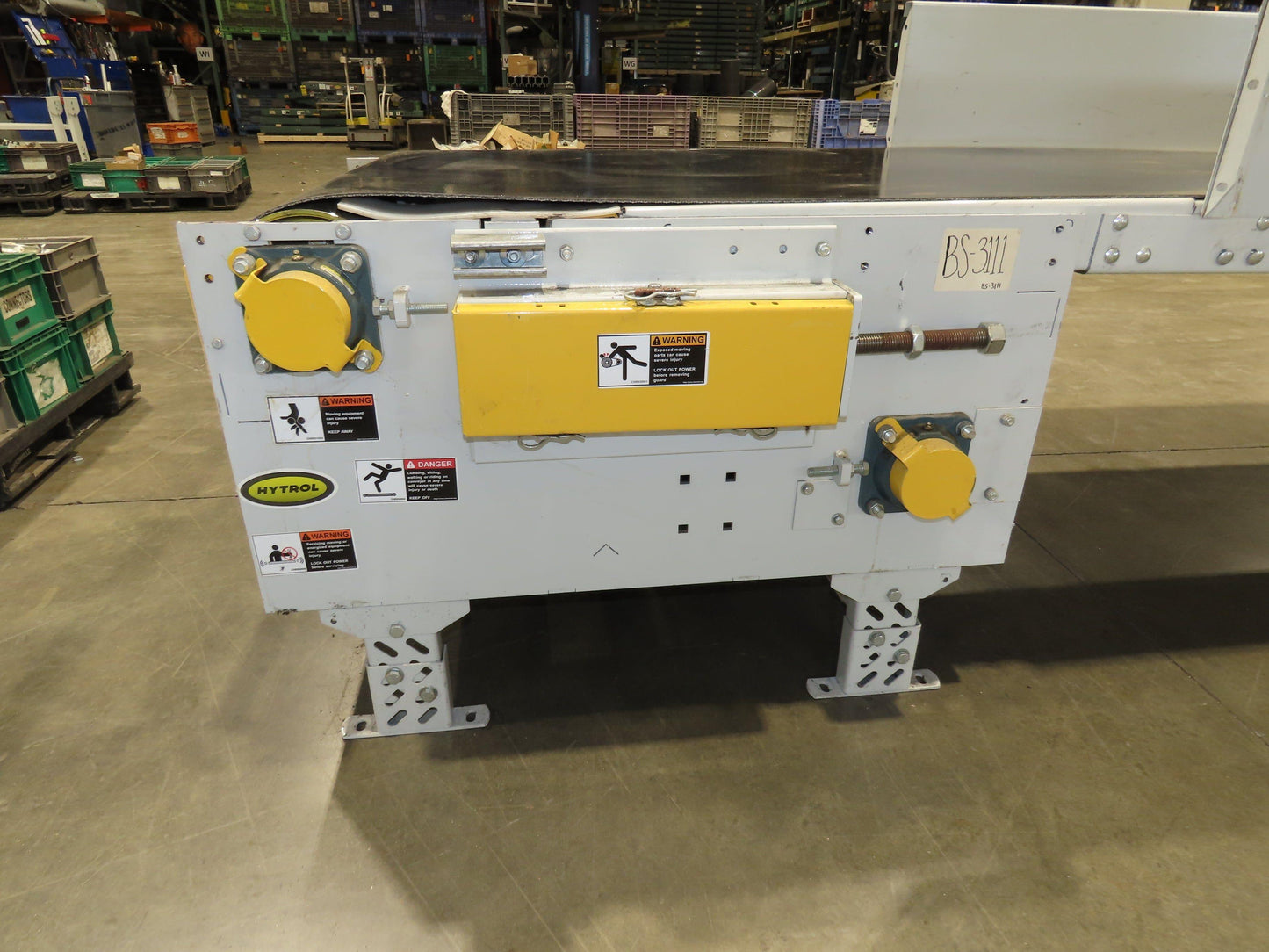 Hytrol BPC 37"x 30' Slider Bed Conveyor 36" Parcel Belt  *No Drive*