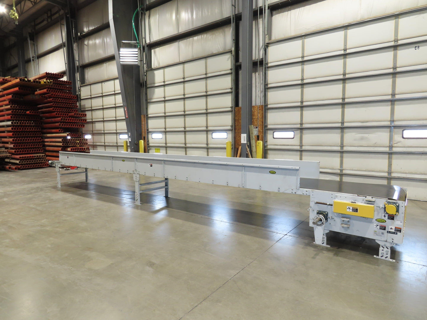 Hytrol BPC 37"x 30' Slider Bed Conveyor 36" Parcel Belt  *No Drive*