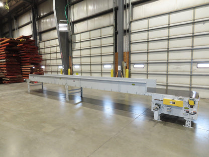 Hytrol BPC 37"x 30' Slider Bed Conveyor 36" Parcel Belt  *No Drive*