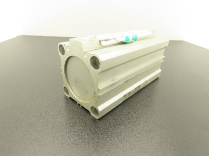 SMC CDQ2B50-85D Pneumatic Air Cylinder 50mm Bore 85mm Stroke 145psi Through Hole
