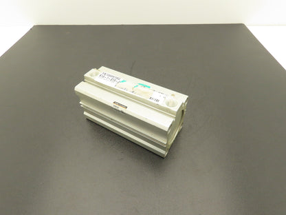 SMC CDQ2B50-85D Pneumatic Air Cylinder 50mm Bore 85mm Stroke 145psi Through Hole