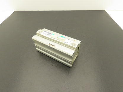 SMC CDQ2B50-85D Pneumatic Air Cylinder 50mm Bore 85mm Stroke 145psi Through Hole