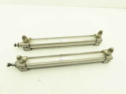 SMC NCDA1B150-1200 Pneumatic Air Cylinder 1.5" Bore 12" Stroke 250psi Lot of 2