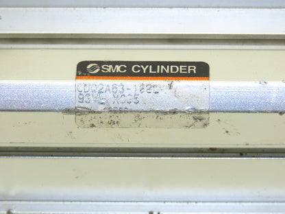 SMC CDQ2A63-100D Pneumatic Cylinder 63mm Bore 100mm Stroke 145psi Through Hole
