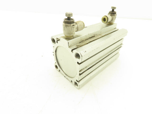 SMC CDQ2A63-100D Pneumatic Cylinder 63mm Bore 100mm Stroke 145psi Through Hole