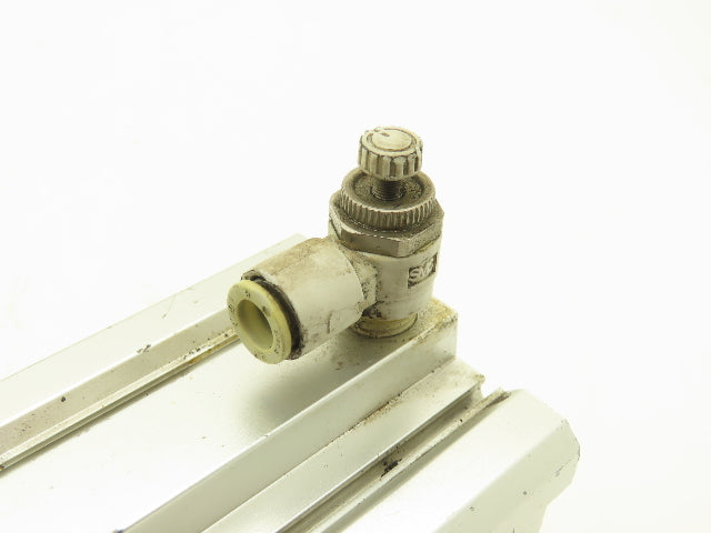 SMC CDQ2A63-100D Pneumatic Cylinder 63mm Bore 100mm Stroke 145psi Through Hole