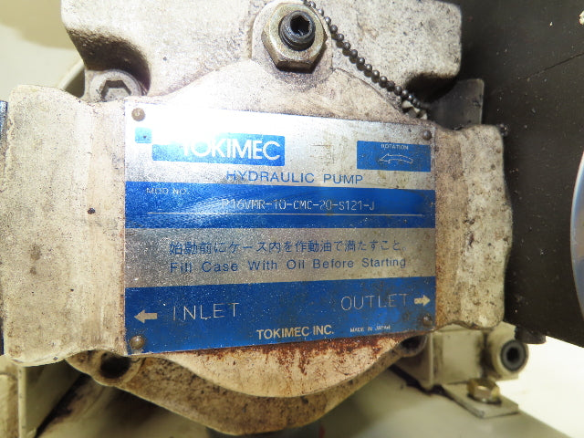 Hydraulic Power Unit 8 Gal 8gpm 2000psi 3Hp 220V 3PH P16VMR