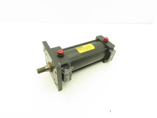 Parker 3.25 JB2ANUS14 Pneumatic Air Cylinder 3.25" Bore 6" Stroke Flanged *READ*