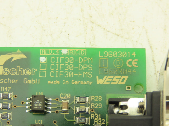 Hilscher CIF30-DPM Profibus ISA Master Interface Card Rev 4A