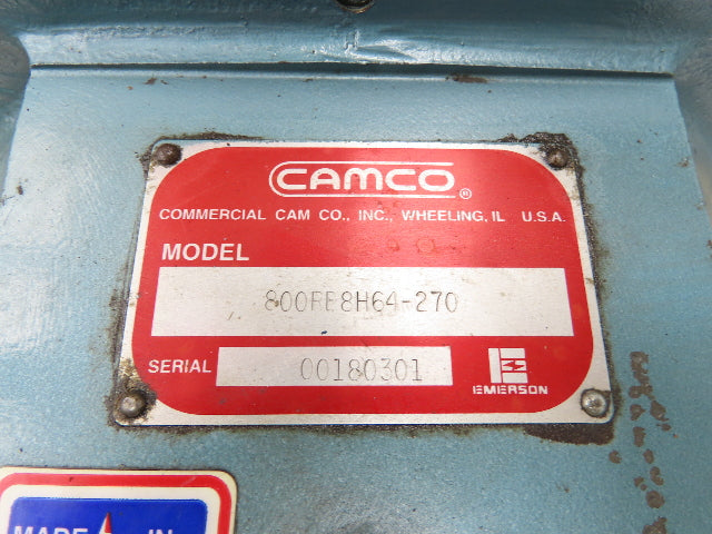 Camco 800RD8H64-270 Rotary Index Drive 8 Stops 2-1/2" Output 1-15/16" Input