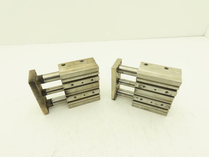 SMC MGPM32-40 Guide Cylinder Pneumatic Actuator 32mm Bore 40mm Stroke Lot of 2