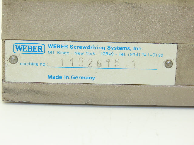 Weber Screwdriving System 1102615.1 Driver Head and Tube 403326   -Incomplete-