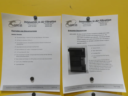 Clean Air America STR 6 Streamer Welding Dust Collector 10Hp 480V Pulser Filter