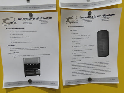 Clean Air America STR 6 Streamer Welding Dust Collector 10Hp 480V Pulser Filter