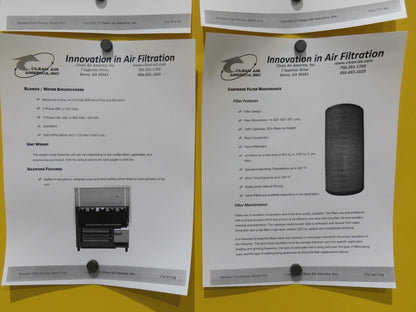 Clean Air America STR 6 Streamer Welding Dust Collector 10Hp 480V Pulser Filter