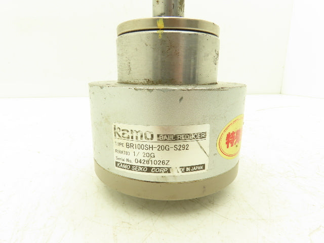 Kamo Kamoseiko BR100SH-20G-S292 Inline Ball Reducer 20:1 Gearhead