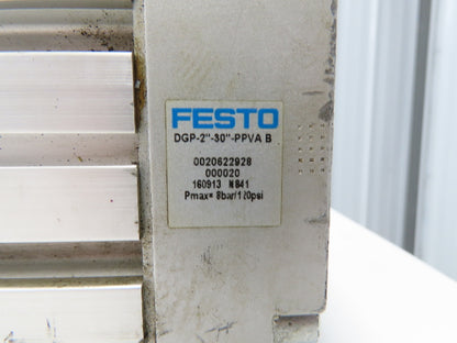 Festo DGP-2"-30"-PPVA Rodless Pneumatic Air Linear Drive Unit 30" Stroke 120PSI