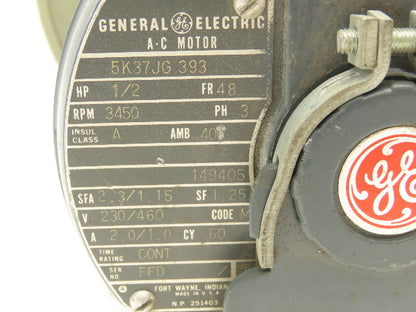 Torin A23672 3 G Squirrel Cage Blower Fan 1/2Hp 3450rpm 230/460V 3PH 7" Wheel