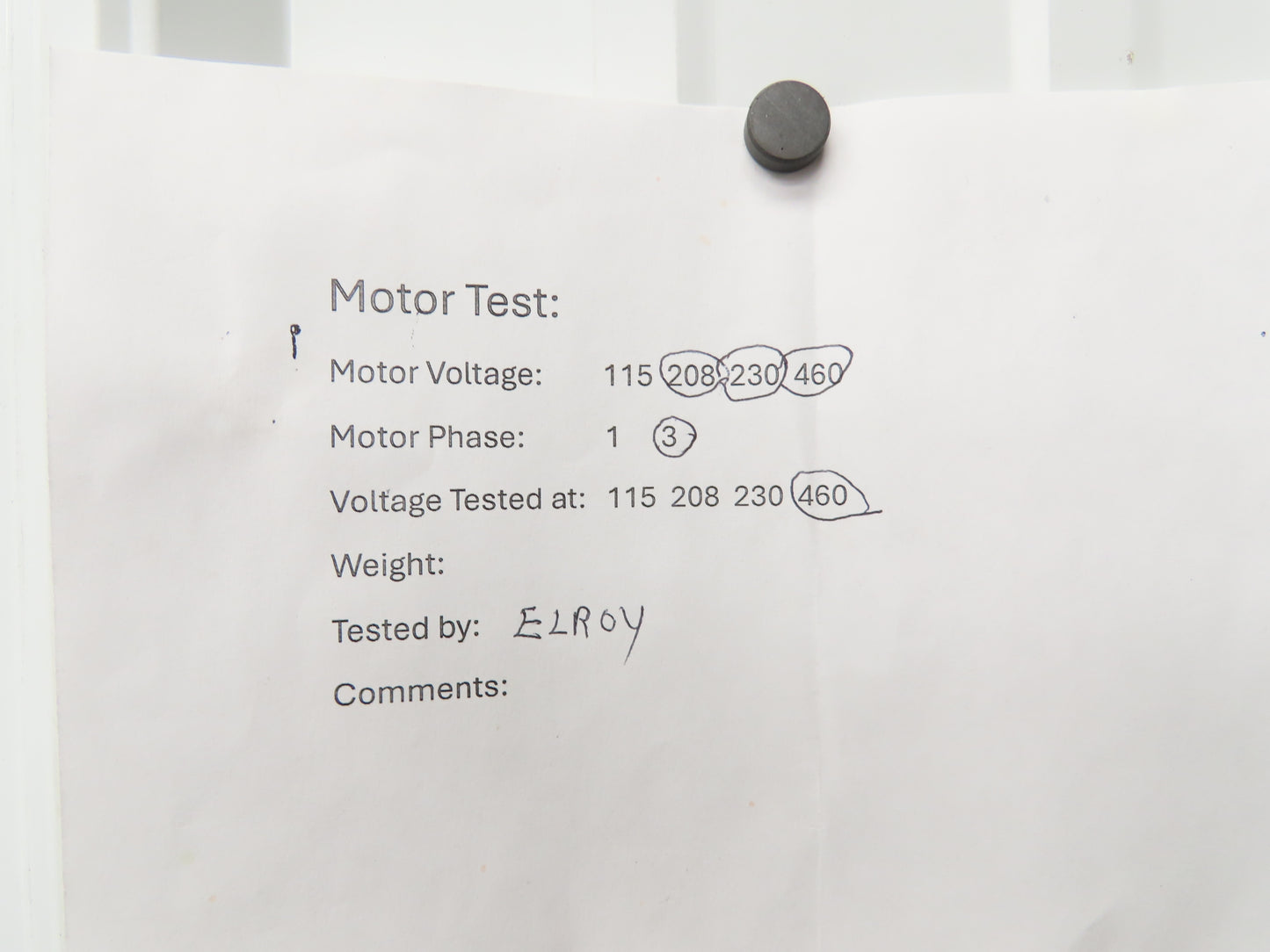 US Motors Unimount 125 Syncrogear E430 Gearmotor 155rpm 2Hp 230/460V 3PH 145T